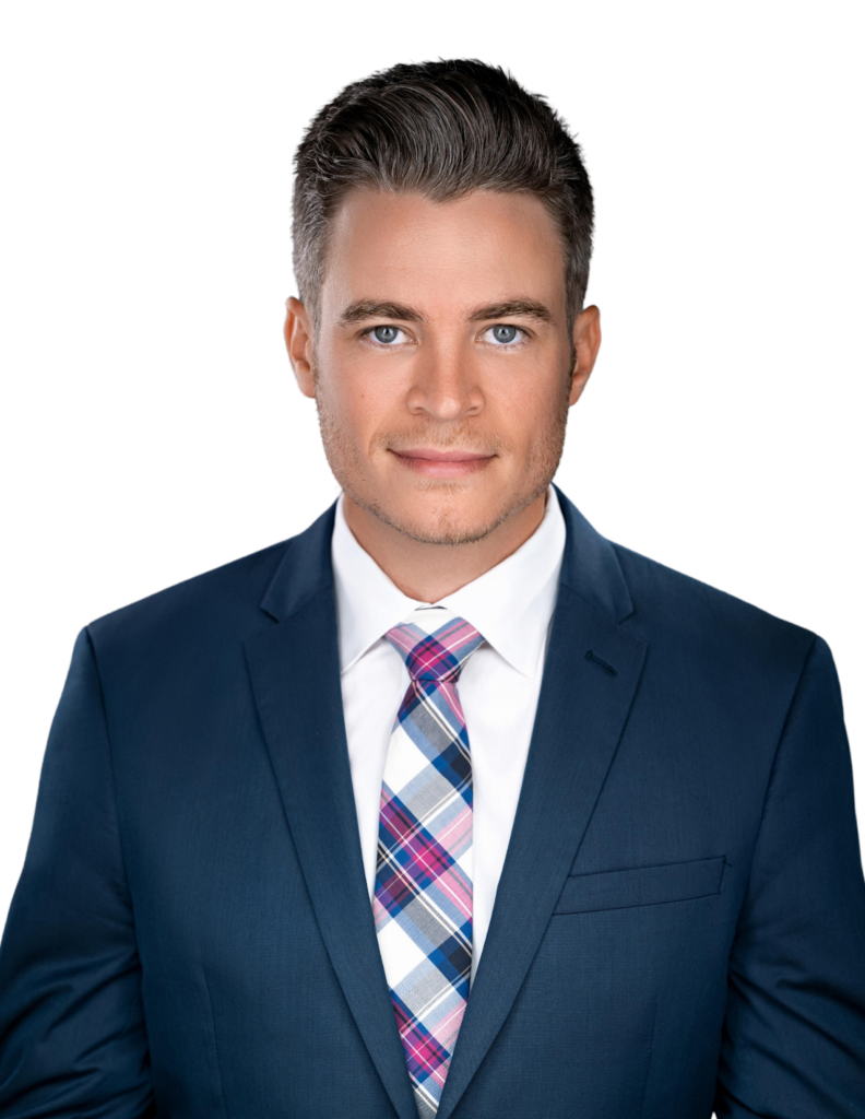 A portrait of Graydon Hill, a real estate agent.